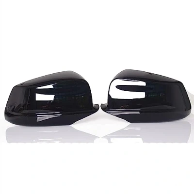 Image of Wing Mirror Cap For BMW 5 Series F10 F11 Pre LCI 2010 2011 2012 2013 Gloss Black Car Side RearView Shell Covers Cover (Size : Black)