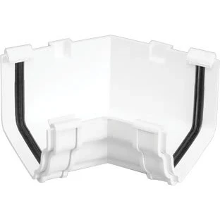Image of Marley Classic Internal Angle (45 deg) RCA522 WHITE for OGEE style 116 x 75 mm guttering system
