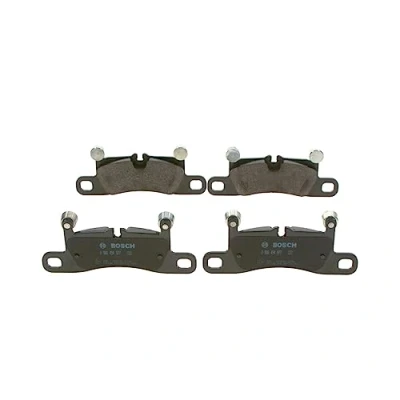Image of 99135293902, 9Y0698451AE, 9Y0698451J Brake pad set BOSCH 0 986 494 977 Low Metallic PORSCHE: Cayenne, 911 Coupe, 718 Cayman Coupe