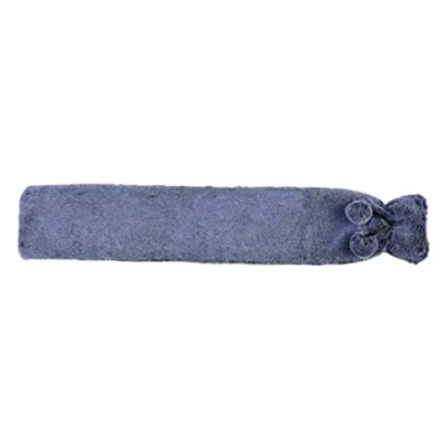 Image of Warmies Hot Water Bottle Marshmallow Blue Fur Fleece Cover, Long Wearable