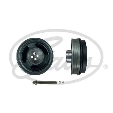 Image of 11238602800 Crankshaft Pulley GATES TVD1192A 156mm with accessories BMW: X1, 2 Gran Tourer, Active MINI: Hatchback, Hatchback
