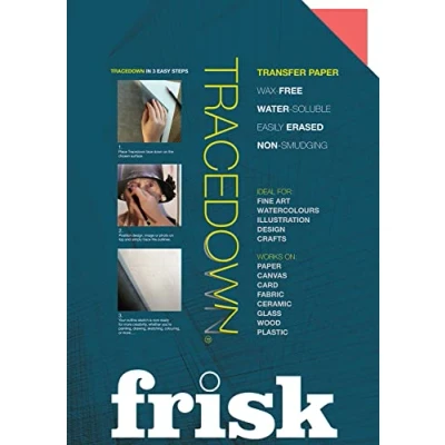 Image of Frisk 21011406 Tracedown A4, Pack of 5, Assorted Colours