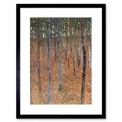 Image of Wee Blue Coo Gustav Klimt Beech Grove I Old Master Painting Framed Wall Art Print
