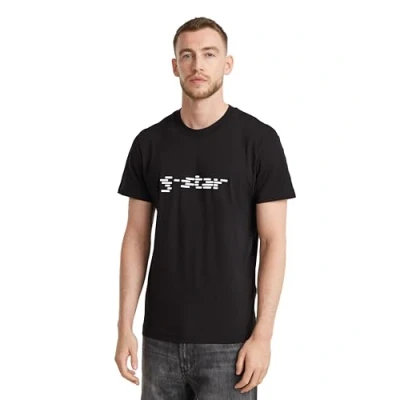 Image of G STAR Men&#039;s Cube Script R T Shirt, Black (Dk D25686 336 6484), S