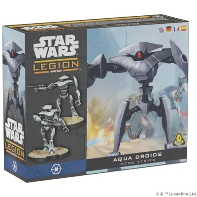 Image of ATOMIC MASS GAMES, Star Wars: Legion Aqua Droids (Aqua Droids), Expansion, Tabletop, 2 Players, Ages 14+, 120 180 Minutes, German, Multilingual