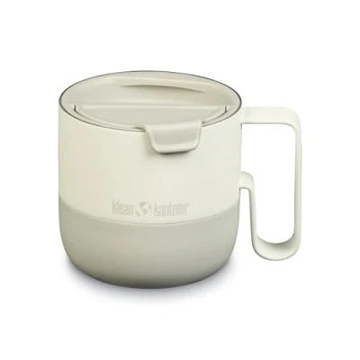 Image of Klean Kanteen 1010192 RiseMug with Flip Lid 414 ml Stainless Steel Dishwasher Safe