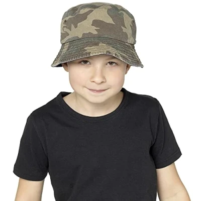 Image of Undercover Kids Bucket Hat GL956 Camo/Navy 3 6 Years