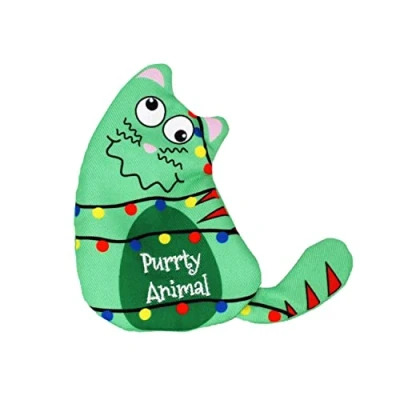 Image of KONG Christmas Cat Refillables Purrsonality Purrty Animal