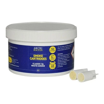 Image of Arctic Hayes Classic White Smoke Cartridges 50 Piece Tub