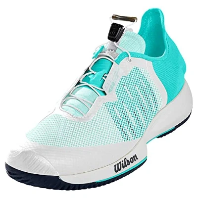 Image of Wilson Men&#039;s Tennis Shoes, KAOS RAPIDE, White/Grey/Grey, Size: 12.5, For All Surfaces, Player Types, WRS327040E125