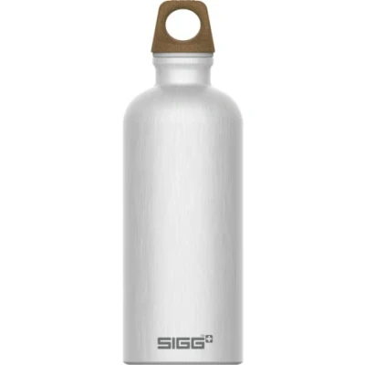 Image of Sigg Aluminium Water Bottle Traveller MyPlanet Black Climate Neutral Certified Suitable For Carbonated Beverages Leakproof Lightweight BPA Free