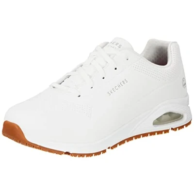 Image of Skechers UNO SR Trainers, Men&#039;s, Size: 7.5, White wht Pu