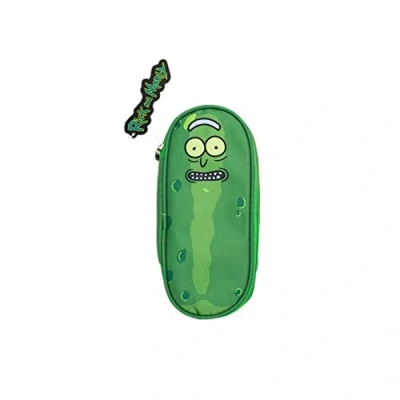 Image of Grupo Erik Rick and Morty Pencil Case Pickle Gifts Merchandise Cool Plush Large Kids