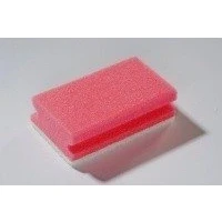 Image of Colour coded sponge scourer Pack of 10 (non abrasive) Red/White Contico 95RD