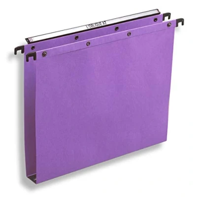 Image of Elba 100330292 Suspension File A4 30 mm Base Kraft Paper Pack of 25 Lilac