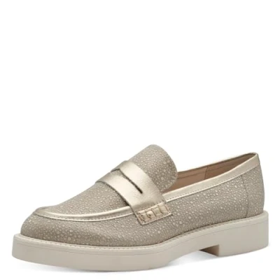 Image of MARCO TOZZI Women&#039;s 2 24302 41 Loafers, Gold, 6.5