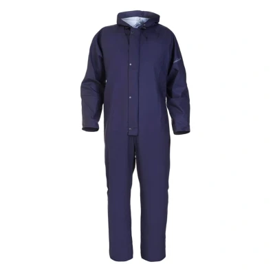 Image of Salesbury Hydrosoft Waterproof Coverall Navy Blue Medium