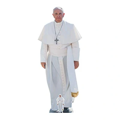Image of Star Cutouts Ltd SC940 Pope Francis Life Size Cardboard Cut Out, Multi Colour 176 x 72 cm
