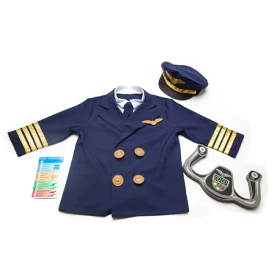 Image of Melissa &amp; Doug Pilot Role Play Costume Set