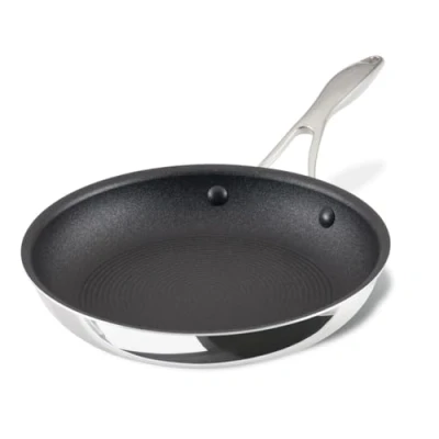 Image of ScratchDefense Multi Layer Stainless Steel Extreme Non Stick Induction Frying Pan 2 Sizes