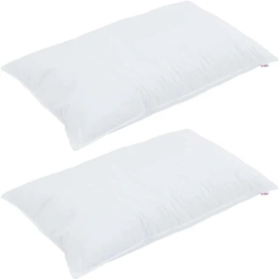 Image of vidaXL Duvet with Pillow 3 pcs White 240 x 220 cm Microfibre