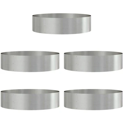 Image of vidaXL Stainless steel Planters Large Durable