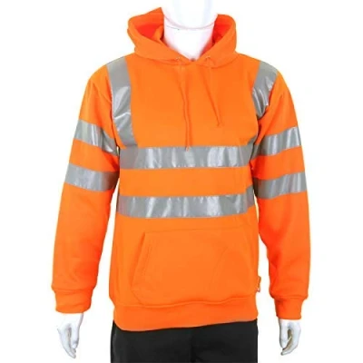 Image of Pull On Hoody Sweatshirt Orange 4XL