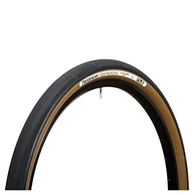 Image of Panaracer GravelKing Slick TLC Folding Tyre : Black/Brown, 27.5 x 1.75