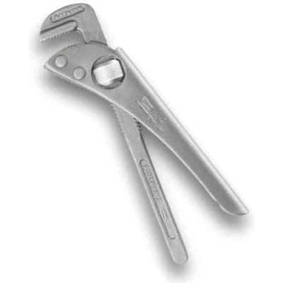 Image of Footprint Adjustable Pipe Wrench 12 Inch Heavy Duty Strong and Rigid Drop Forged High Carbon Steel Grips/Spanner. Essential Plumbing Tools Ideal for Plumbers Heating Engineers.