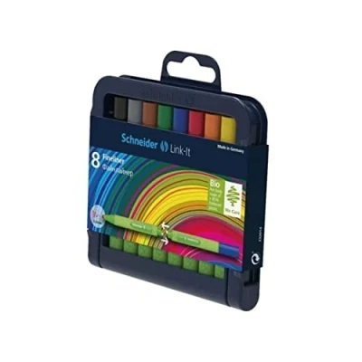 Image of Schneider 191201 Link It Fineliner, Pack of 10 Fineliner Standard Assorted Colours