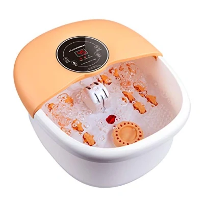 Image of Hangsun Large Foot Spa Bath Massager with Heat Bubbles Massage FM660 Heater Temperature Control, 14 Rollers, 1 Medicine Box, Infrared for Relieve Pressure, Pamper Your Feet