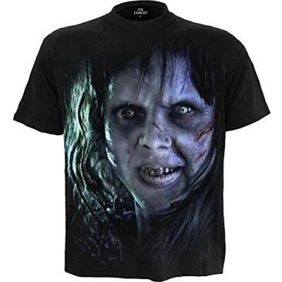 Image of WB Horror The Excorcist Regan T Shirt Black XXL