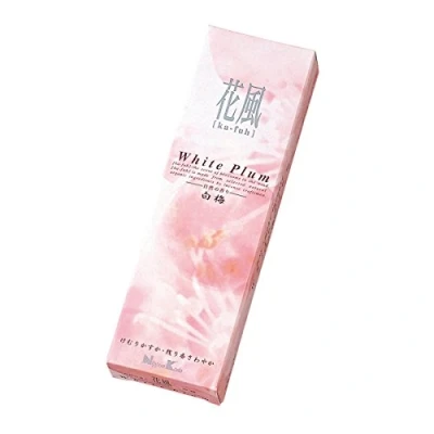 Image of Tierra Zen Nippon Kodo 27432 Ka Fuh White Plum Pack of 12 Incense