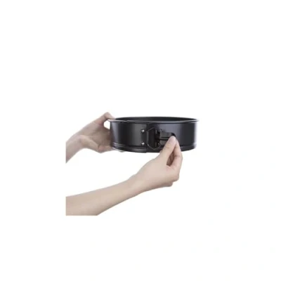 Image of Vogue Non Stick Spring Form Cake Tin 21 cm, Black, Size: 70(H) x 210(Dia)mm, Coating, Carbon Steel, Professional &amp; Home Bakeware, GD017