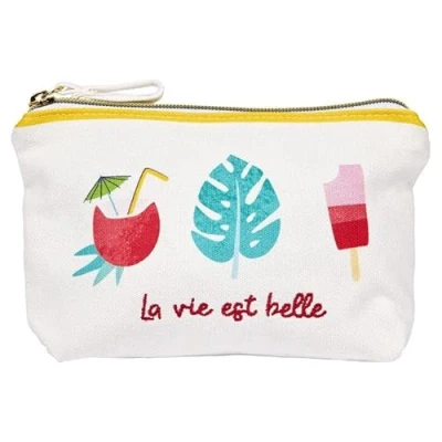 Image of Draeger Cotton Pouch with Zip Makeup Storage, Lipstick, Pencil Ideal Birthday Gift, All Occasions 100%