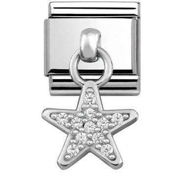 Image of Nomination Silver Hanging Star Charm