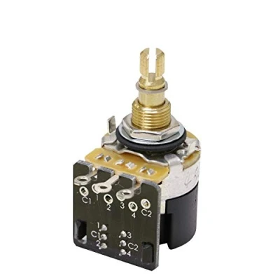 Image of CTS Push Pull DPDT Pot 250k Audio Taper, Spilt Shaft (24 Spline)