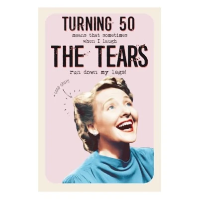 Image of Wet Your Whistle, 50th Birthday Card for Her, Age 50 Card, Funny a Girl