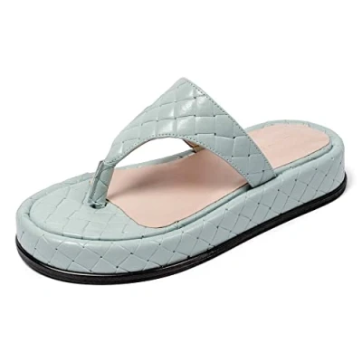 Image of L37 HANDMADE SHOES Women&#039;s BUONA SERA Sandal, Blue, 2 UK