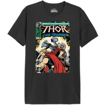 Image of Marvel Men&#039;s Metlatmts007 T Shirt, Charcoal, S