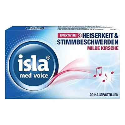 Image of isla med Voice milde Kirsche Halspastillen, 20 pcs. Pastilles