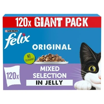 Image of FELIX ORIGINAL Mixed Menu in Jelly Wet Cat Food 120x85g