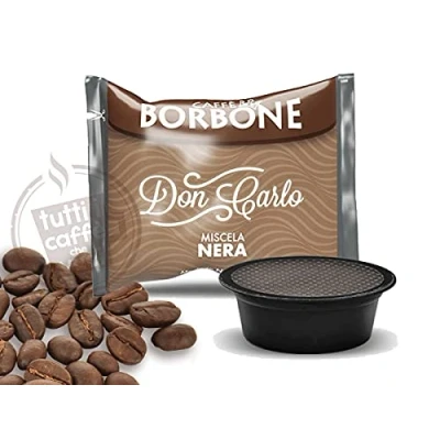 Image of Caffè Borbone Don Carlo, Black coffee Blend 50 Capsules Compatible with Lavazza®* A Modo Mio®* machines for domestic use