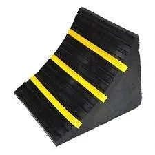 Image of Londonow Solid RV Rubber Tire Block Reflective Trailers Chock For Cars