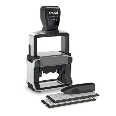 Image of Trodat Professional 5253, 6 Lines, self Inking, Black Imprint Colour, 49 x 28 mm