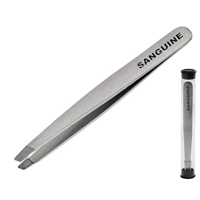 Image of Sanguine Tweezers Slant Tip Stainless Steel