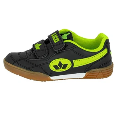 Image of Lico Unisex Kids Bernie V Indoor Shoes, Black Lemon, 9 Child