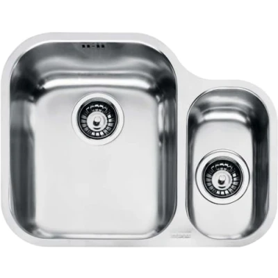 Image of Franke 122.0021.448 Stainless Steel Silk Kitchen Sink with Single and a Half Bowl Grey
