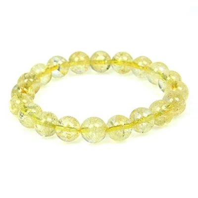 Image of MJDCB 10mm Natural Citrine Beads Bracelet Healing Crystals Bracelets