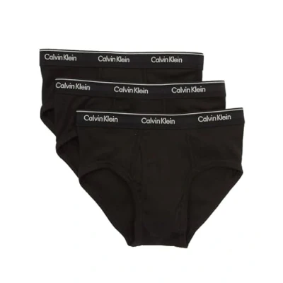 Image of Calvin Klein Men&#039;s Cotton Classics 3 Pack Brief, Black, L